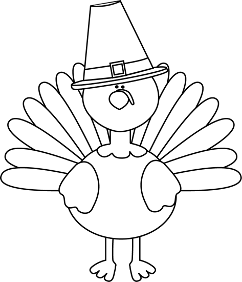 Turkey Clip Art Black And White Pictures