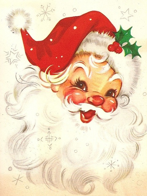 Vintage Card    Santa   1   Pinterest