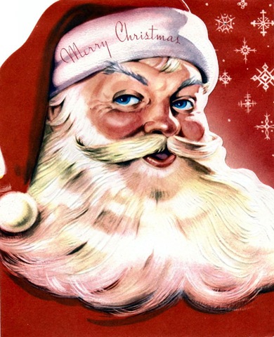 Vintage Holiday Crafts   Blog Archive   Free Vintage Santa Clip Art