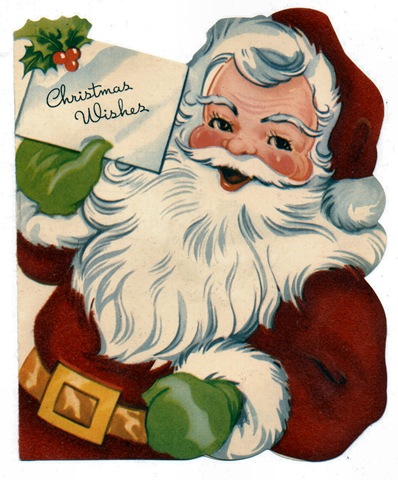 Vintage Santa Claus Christmas Cards  Free Vintage Santa Clip Art And