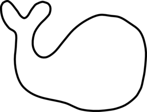 Whale Outline Clip Art At Clker Com   Vector Clip Art Online Royalty