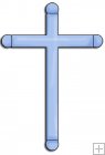 Blue Baptism Cross Clipart Christening Blue Cross