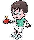 Cartoon Cartoons Female Girl Paddle People Ping Pong Sport