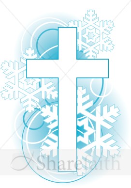 Cross Snowflakes Clip Art   Cross Clipart