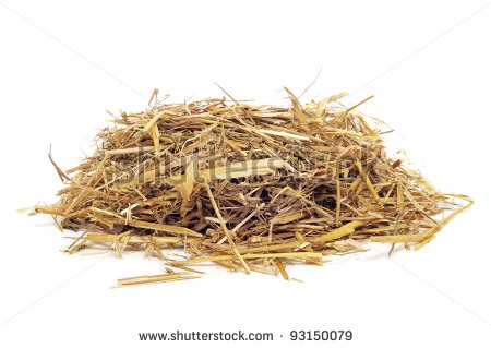 Pile Of Straw On A White Background Stock Photo 93150079    