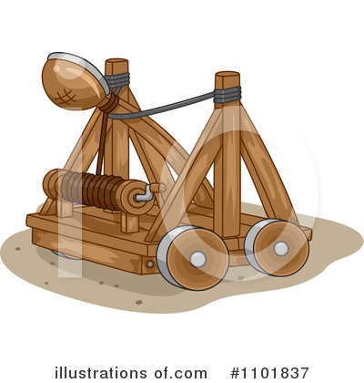 Royalty Free  Rf  Catapult Clipart Illustration  1101837 By Bnp Design
