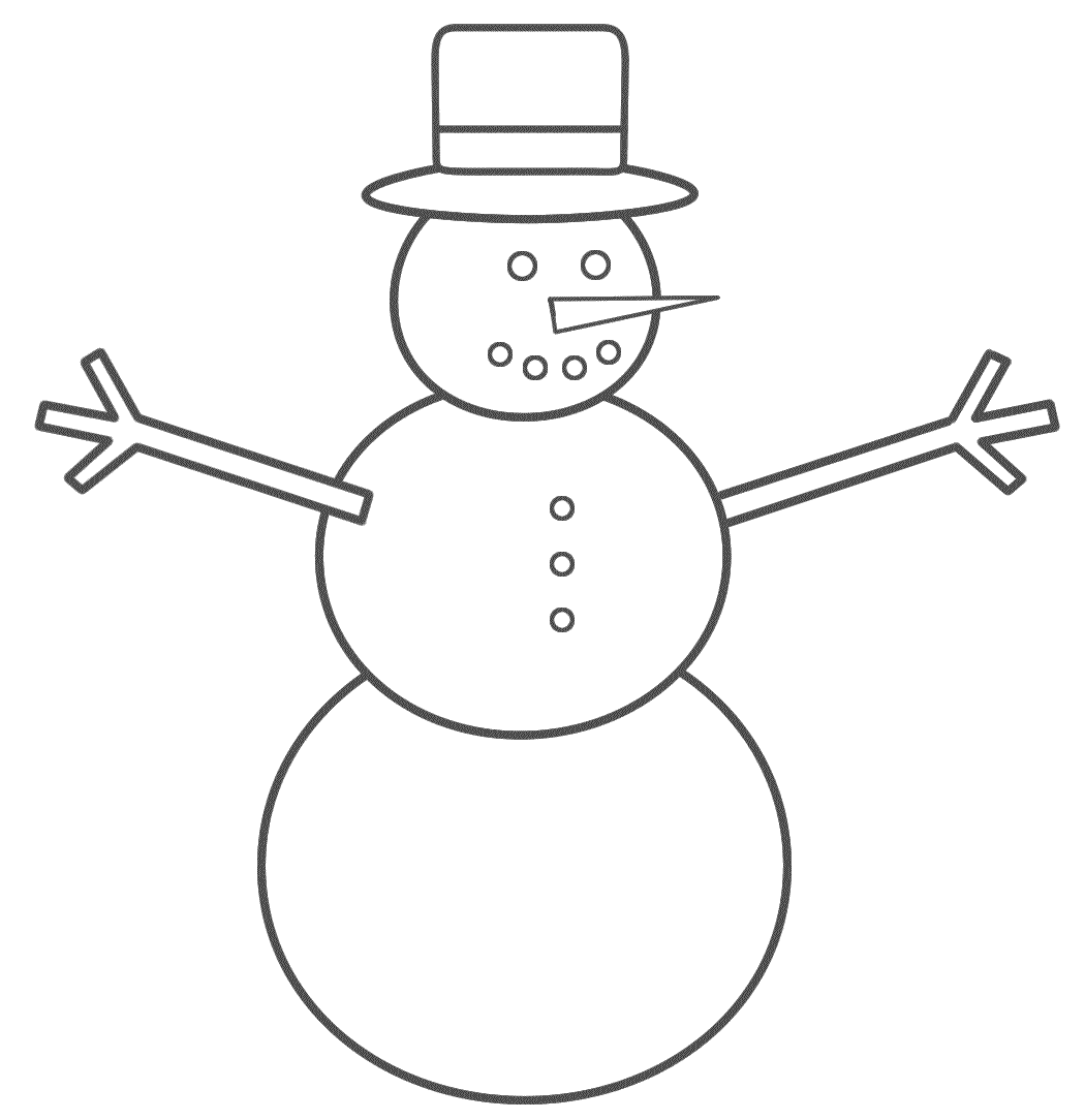 Snowman Coloring Pages   Coloring Pages Printable
