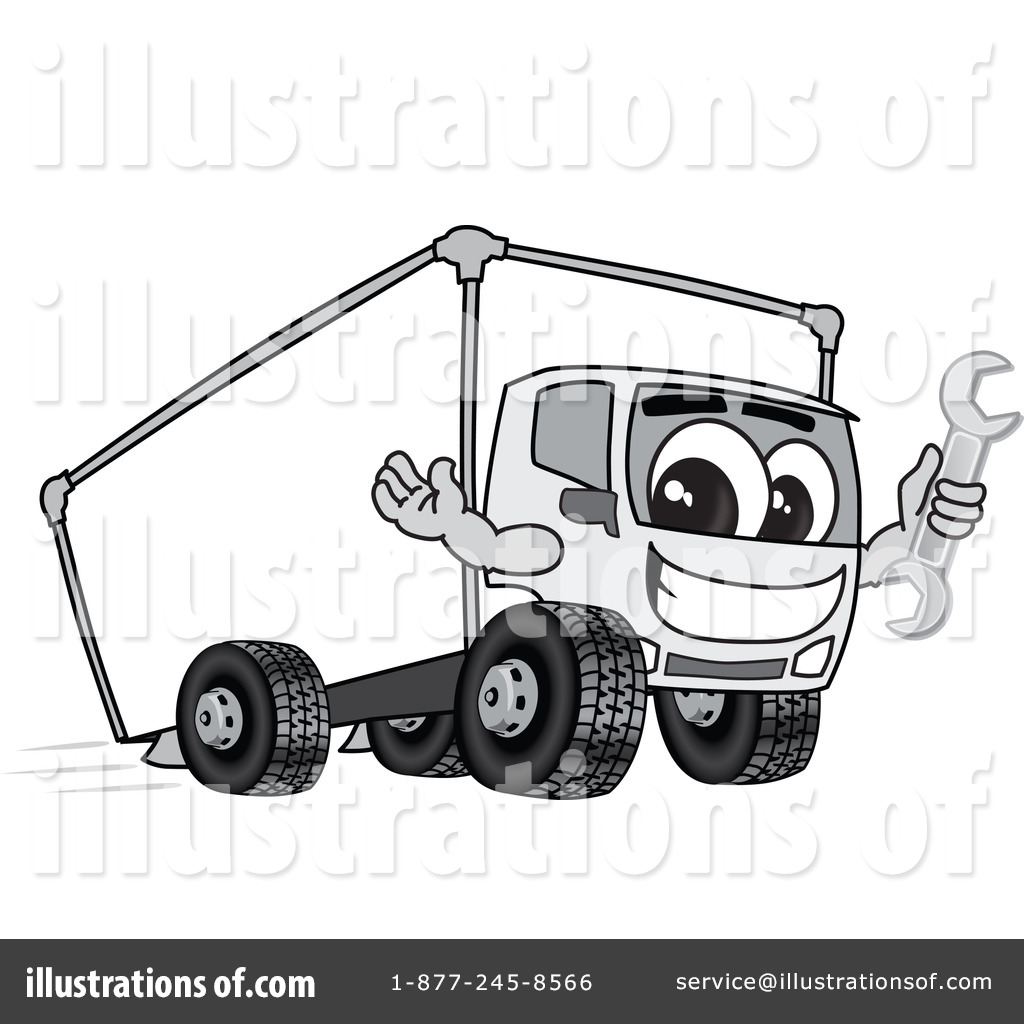 Truck Mascot Clipart  1095929 By Toons4biz   Royalty Free  Rf  Stock    