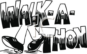 Walk A Thon Sign   Royalty Free Clipart Image