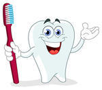 Cartoon Tooth Holding A Toothbrush Cartoon Tooth Holding A Toothbrush