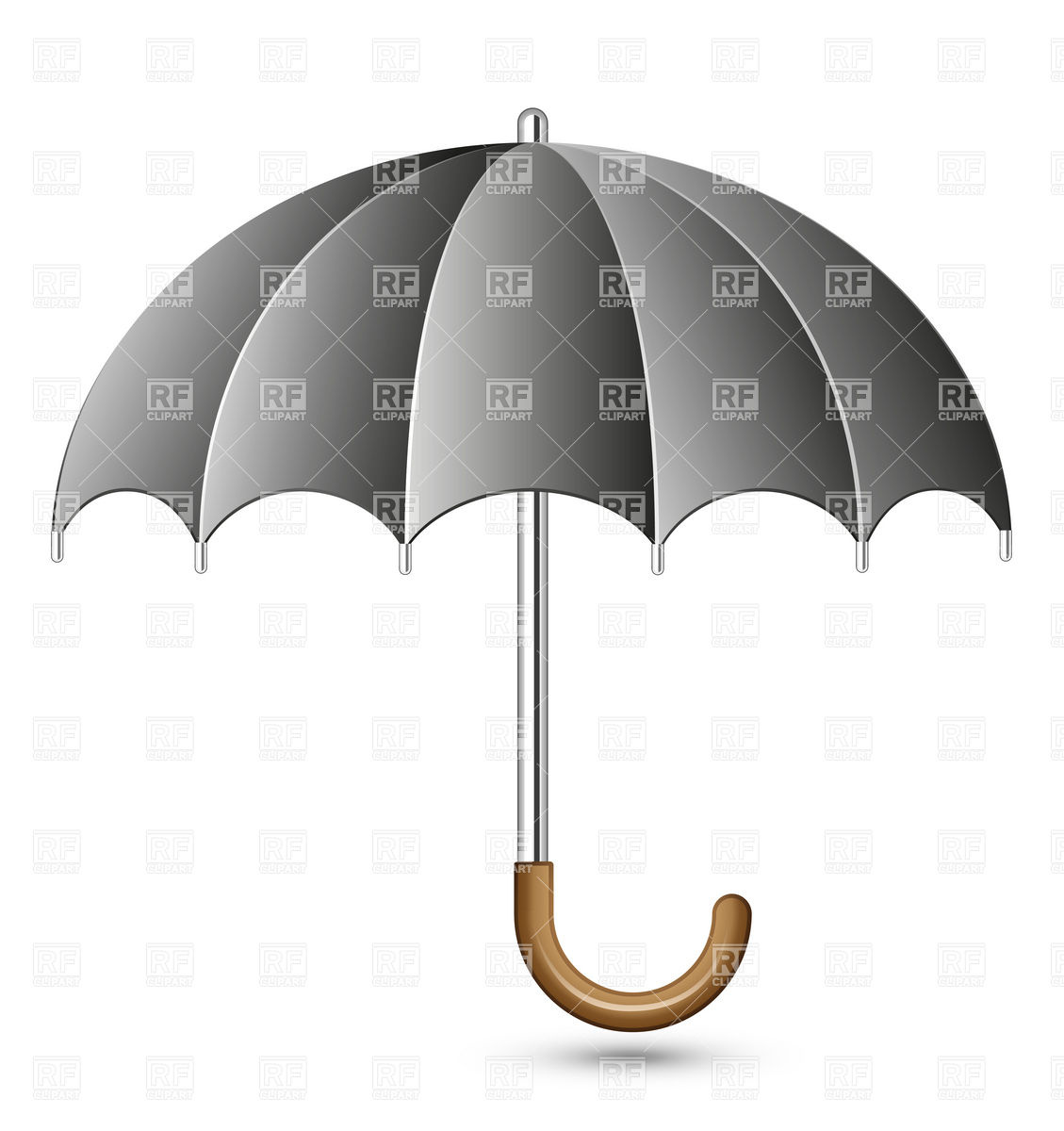 Clipart Catalog   Objects   Black Umbrella Download Royalty Free