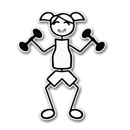 Crossfit Training Weights Bar Illustration Of An Athlete Clipart