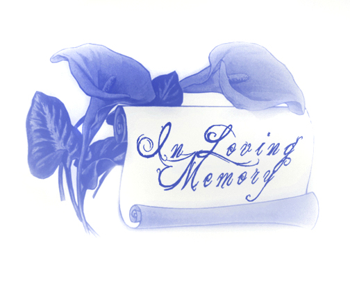Four Versions Of  In Loving Memory  Graphic Restored And Redrawn