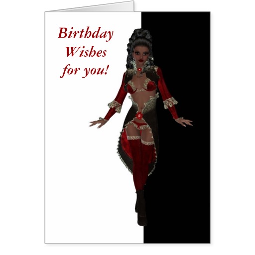 Happy Birthday Sensual African American Woman Greeting Card   Zazzle