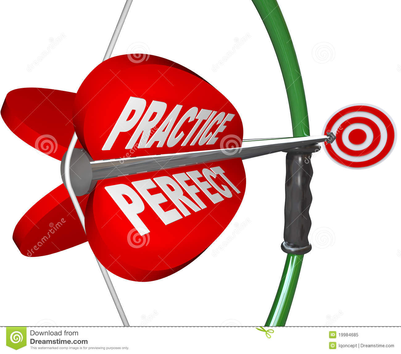 Practice Makes Perfect Bow And Arrow Royalty Free Stock Photo   Image    
