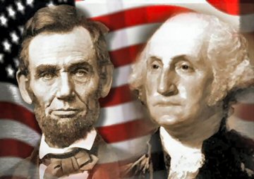Presidents Abraham Lincoln Left And George Washington Knew A Little