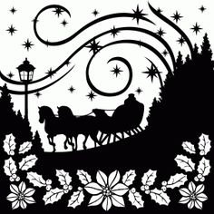 Silhouette Online Store   View Design  66449   Winter Sleigh Ride More