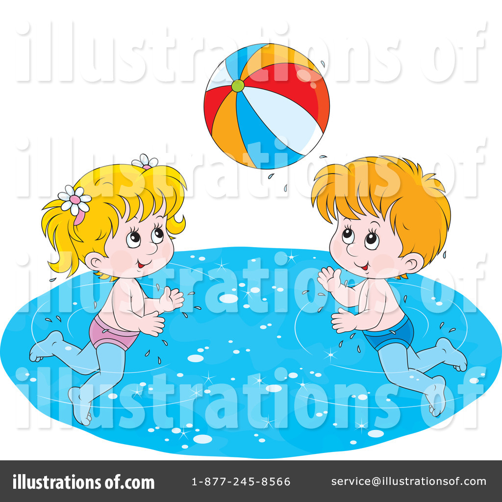 Swimming Clipart  1233493 By Alex Bannykh   Royalty Free  Rf  Stock