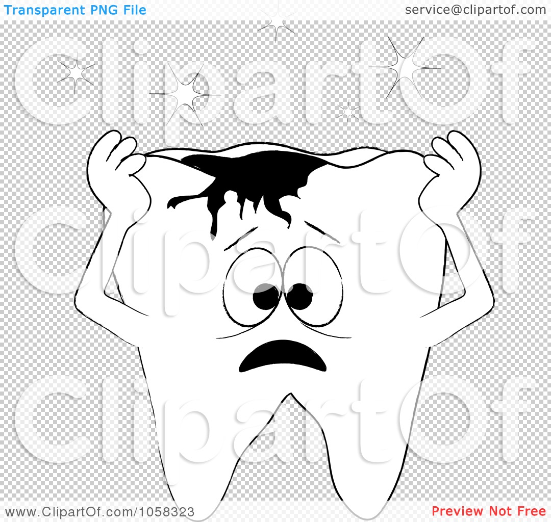 Tooth Outline Clipart Royalty Free Clipart