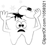 Tooth Outline Clipart Sparkly Tooth Character