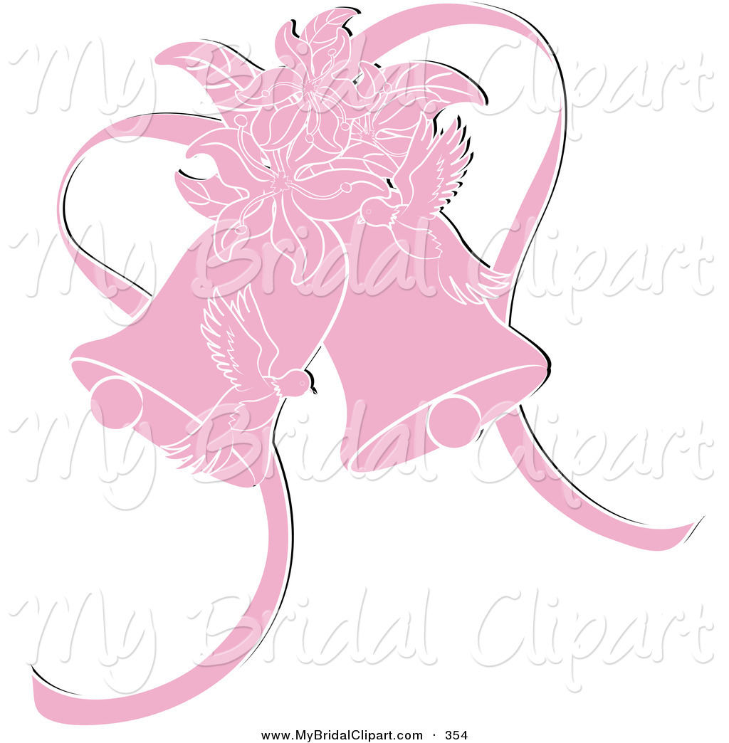 Wedding Dove Clipart Bridal Clipart Of Pink Doves