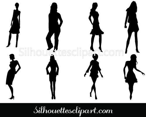 Women Silhouette Vectorcategory  Women Vector Graphics