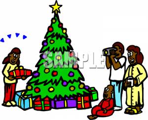 African American Religious Christmas Clipart An African American
