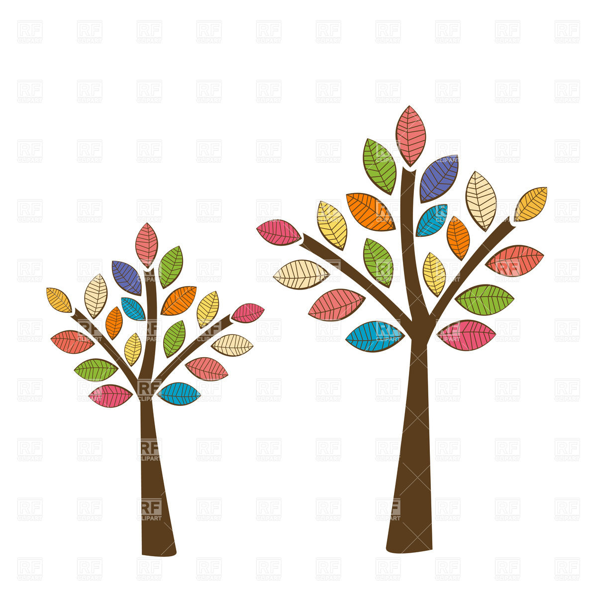 Beautiful Autumn Tree Download Royalty Free Vector Clipart  Eps 