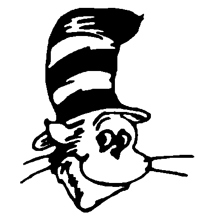 Black And White Cat In The Hat