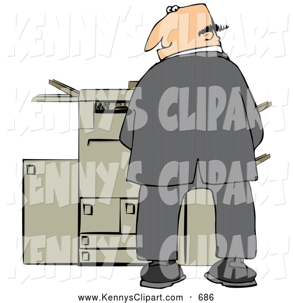 Copy Machine Broken Clip Art Cartoon Clipart