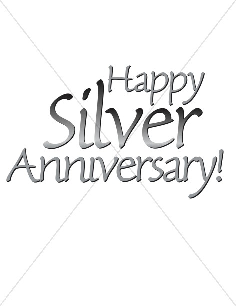 Happy Silver Anniversary Words Silver Anniversary Script With Antique