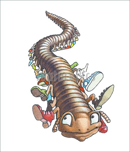 Illustration Of Millipede    The Millipede Runs On Appointment