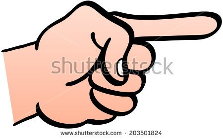 Left Hand Showing A Clenched Fist With The Index Finger Extended And