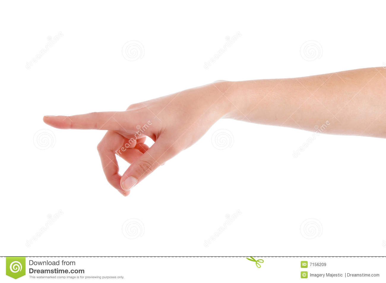 Pointing Hand Of Female Royalty Free Stock Images   Image  7156209