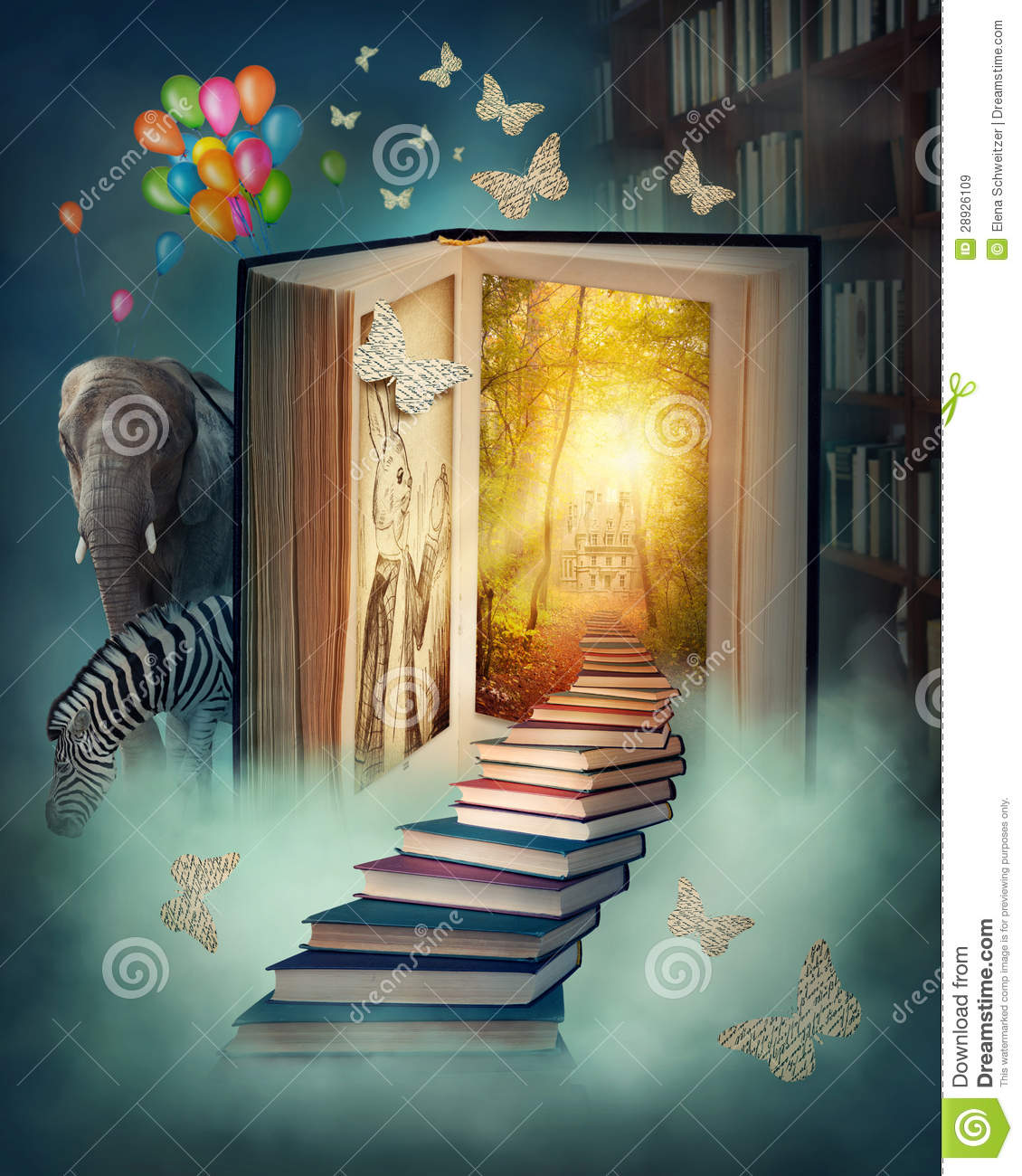 Upstairs To The Magic Land Royalty Free Stock Images   Image  28926109