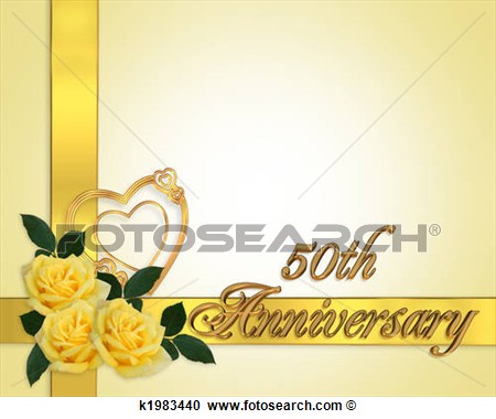 Wedding Anniversary Yellow Roses 50th  Fotosearch   Search Clipart