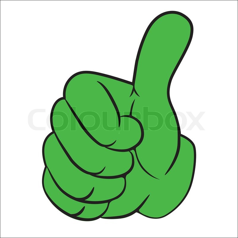 Art Vector Hand Gesture With Thumb Up Colourbox Clipart