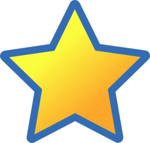 Blue Back Star Clip Art At Clker Com   Vector Clip Art Online Royalty