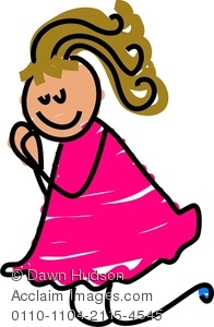 Clipart Image Of A Happy Little Girl Kneeling Down To Pray   Acclaim