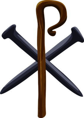 Clipart Of A Shepherds Staff  