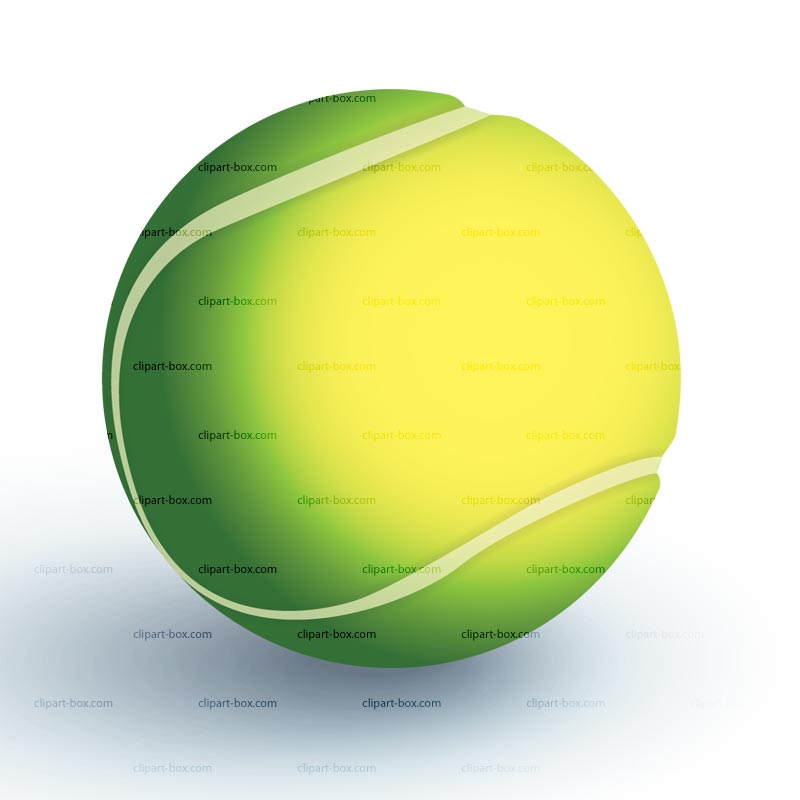 Clipart Tennis Ball 3   Royalty Free Vector Design