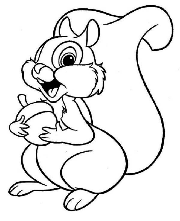 Cute Squirrel Coloring Page   Clipart Panda   Free Clipart Images