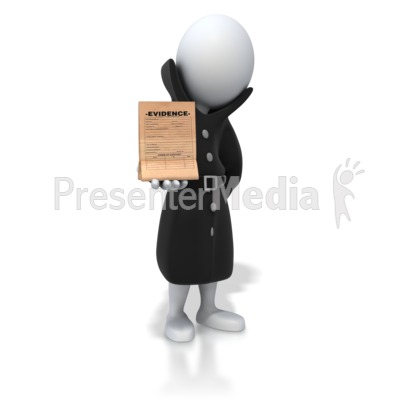 Detective Holding Evidence   3d Figures   Great Clipart For