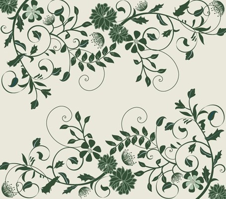 Elegant Green Floral Background Cliparts   Clipart Me