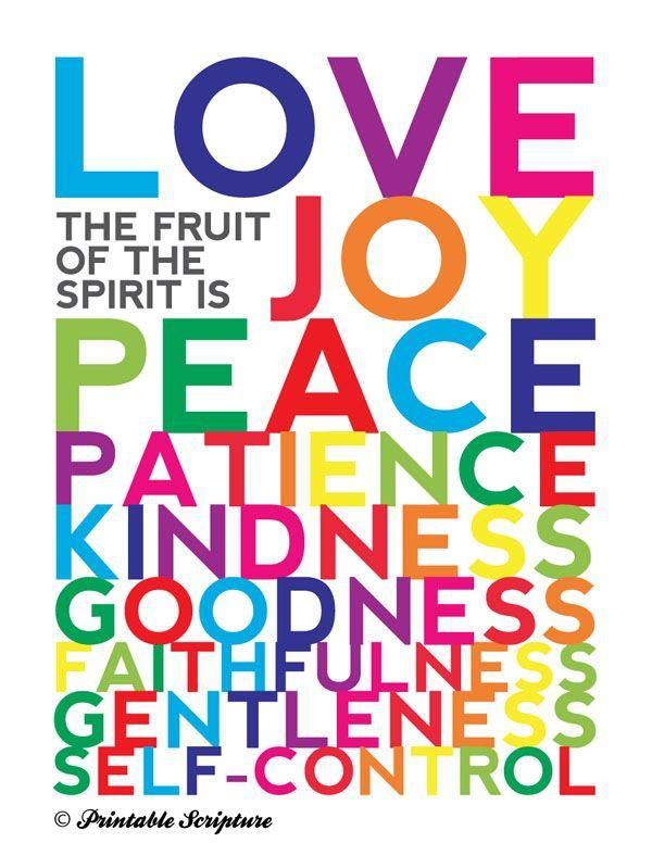 Fruit Of The Spirit   Might Be Cool In A Classroom If I Ever Teach