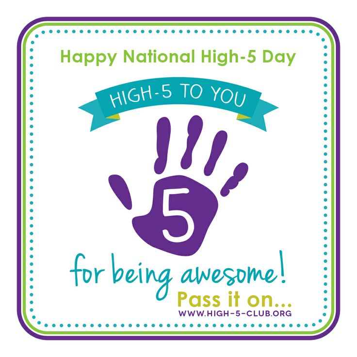Happy National High Five Day  Give An Internet High Five By Posting    