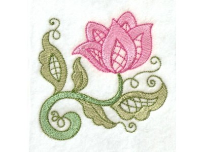 Machine Embroidery Designs   Jacobean Lace Flowers Set
