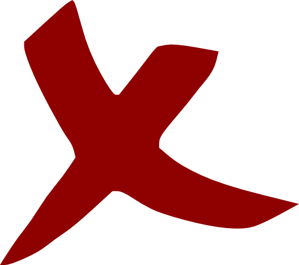 Red X Transparent Free Cliparts All Used For Free 