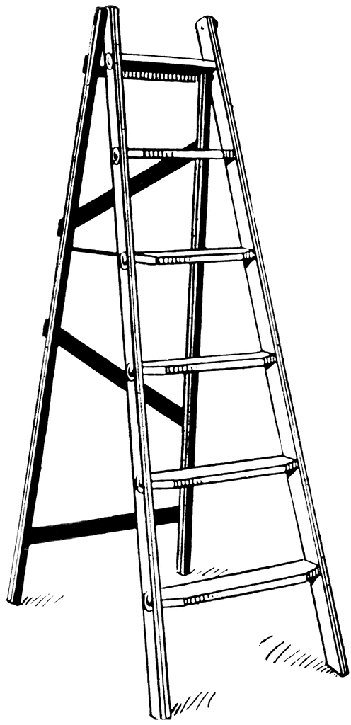 Step Ladder   Clipart Etc
