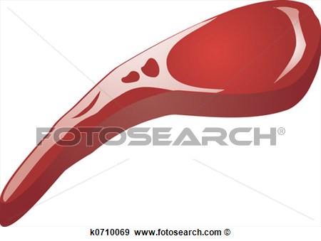 Stock Illustration   Raw Lamb Chop  Fotosearch   Search Vector Clipart